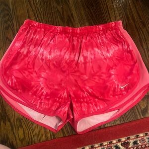 Tie-dye Nike running shorts